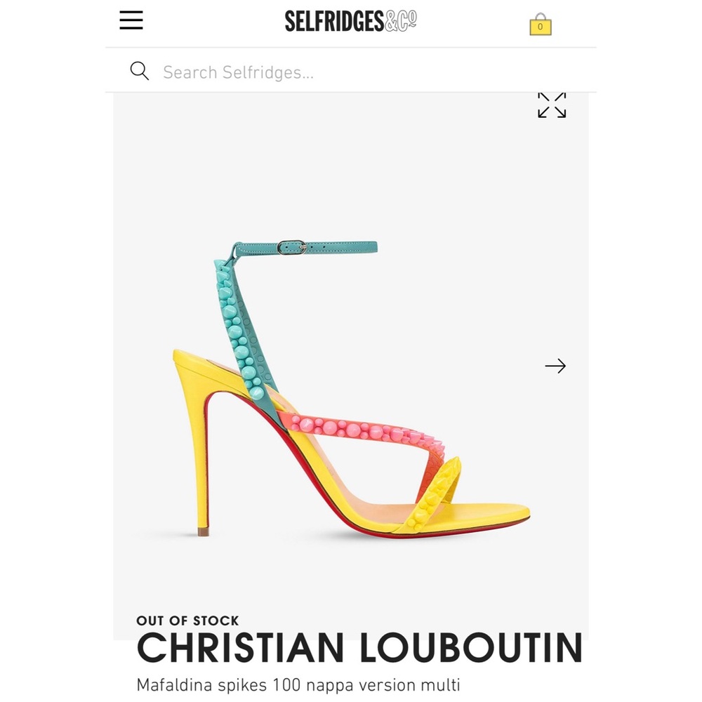 Louboutin Mafaldina 100 mm Multi